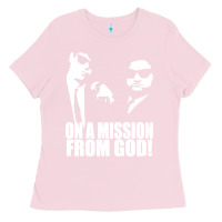 Bubblegum Pink blues brothers belushi Ladies Tee - artisFamous