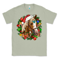 Matcha horse christmas wreath Classic Tee - CowGirlArtShop