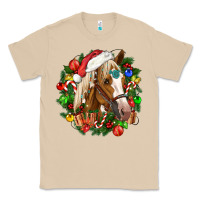 Mushroom horse christmas wreath Classic Tee - CowGirlArtShop
