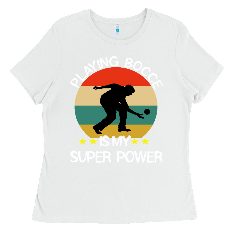 Bocce Super Power Boules Sports Ladies Tee by artisFamous | Teevron