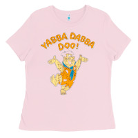 Bubblegum Pink yabba dabba doo Ladies Tee - artisFamous