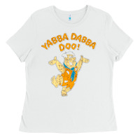 White yabba dabba doo Ladies Tee - artisFamous