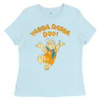 Baby Blue yabba dabba doo Ladies Tee - artisFamous