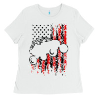 White usa utv rzr racing Ladies Tee - artisFamous