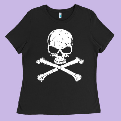 Pirates Adults Pirates Skull Crossbones Beard Ladies Tee Designed By Artisfamous