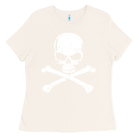 Bone pirates adults pirates skull crossbones beard Ladies Tee - artisFamous