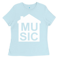 Baby Blue house music Ladies Tee - artisFamous