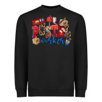 Black postal worker Heavyweight Sweatshirt - AdoDesignShop