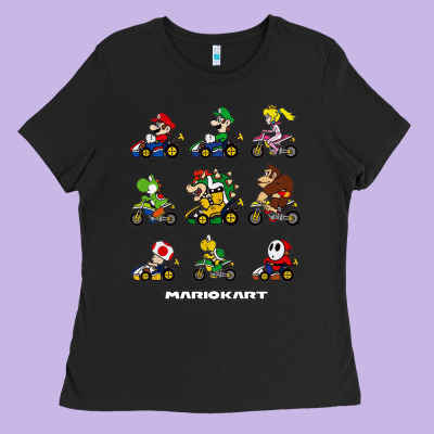 Mariokart Ladies Tee Designed By Artisfamous