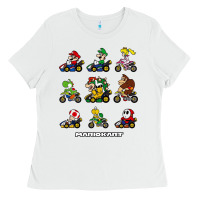 White mariokart Ladies Tee - artisFamous