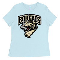 Baby Blue bismarck bobcats Ladies Tee - artisFamous