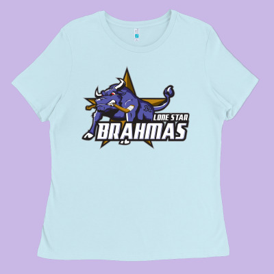 Lone Star Brahmas Ladies Tee Designed By Artisfamous
