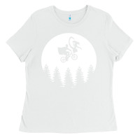 White xenomorph phone home funny Ladies Tee - artisFamous