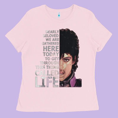 Dearly Beloved We Are Gathered Here Ladies Tee Designed By Artisfamous