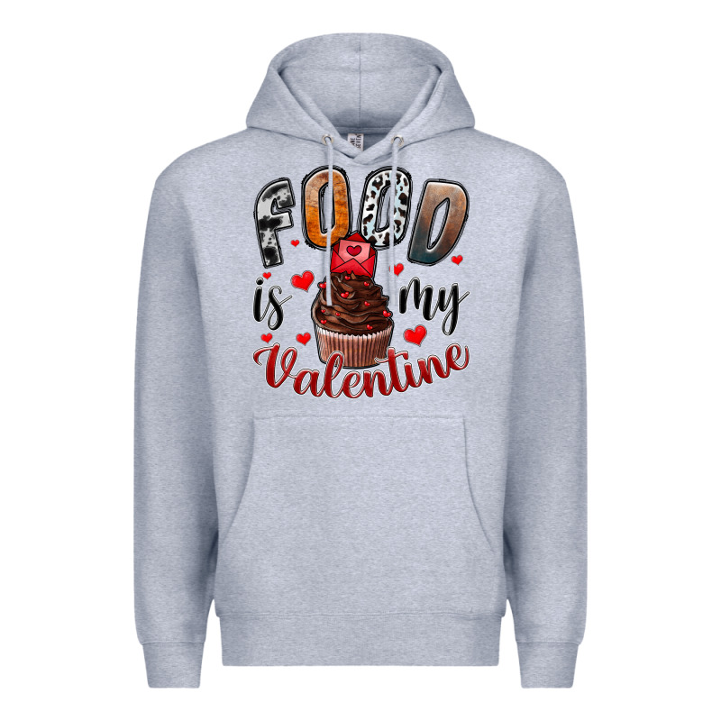 Food İs My Valentine Premium Hoodie by SublimationCraftShop | Teevron
