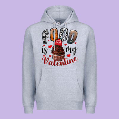 Food İs My Valentine Premium Hoodie Designed By Sublimationcraftshop