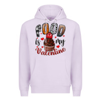 Lilac Food İs My Valentine Premium Hoodie - SublimationCraftShop