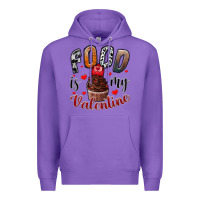 Purple Food İs My Valentine Premium Hoodie - SublimationCraftShop