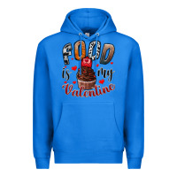 True Royal Food İs My Valentine Premium Hoodie - SublimationCraftShop