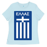 Baby Blue greece national football Ladies Tee - artisFamous