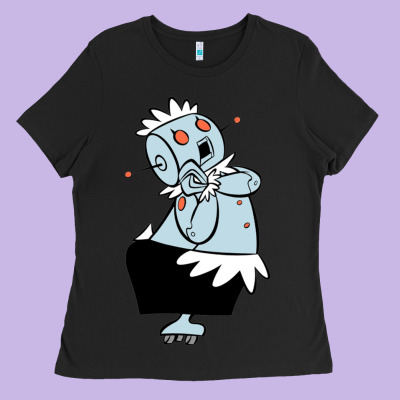 The Jetsons Funny Robot Cartoon Ladies Tee Designed By Artisfamous
