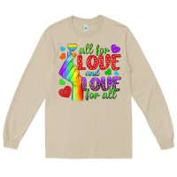 Mushroom Western All For Love And Love For All Long Sleeve Tee - BundleAndBundleShop