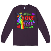 Plum Western All For Love And Love For All Long Sleeve Tee - BundleAndBundleShop