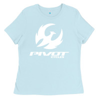 Baby Blue pivot cycles Ladies Tee - artisFamous