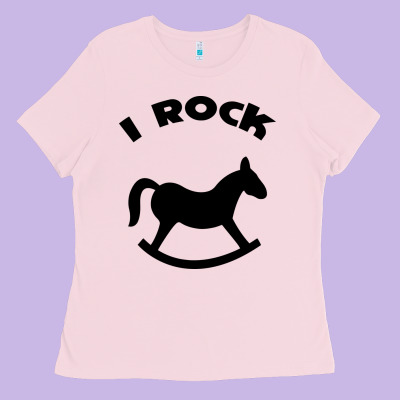 I Rock Funny Ladies Tee Designed By Artisfamous