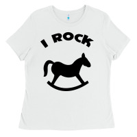 White i rock funny Ladies Tee - artisFamous