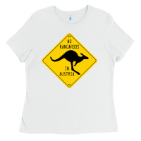 White no kangaroos in austria Ladies Tee - artisFamous