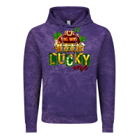 Cloud Purple St Patricks Lucky One Vintage Hoodie - FaDigitalArtStudio