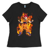 Black goku super sayan Ladies Tee - artisFamous