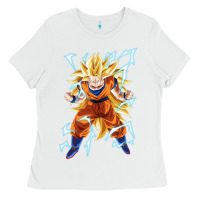 White super saiyan Ladies Tee - artisFamous