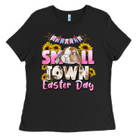 Black Small town Easter Day Ladies Tee - CowGirlArtShop