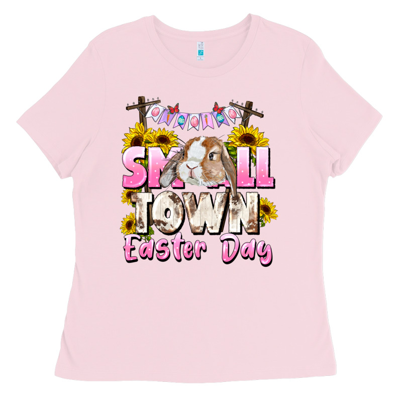 Small Town Easter Day Ladies Tee by CowGirlArtShop | Teevron