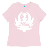 Bubblegum Pink white and black hank art Ladies Tee - artisFamous