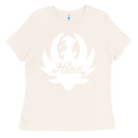 Bone white and black hank art Ladies Tee - artisFamous
