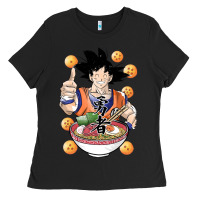 Black Saiyan Ramen Ladies Tee - artisFamous