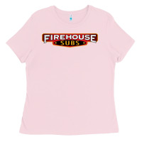 Bubblegum Pink firehouse subs Ladies Tee - artisFamous
