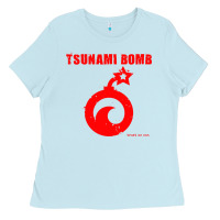 Baby Blue tsunami bomb trust no one Ladies Tee - artisFamous