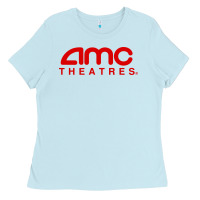 Baby Blue cinema amc theaters merch Ladies Tee - artisFamous