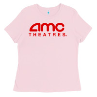 Bubblegum Pink cinema amc theaters merch Ladies Tee - artisFamous