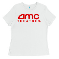 White cinema amc theaters merch Ladies Tee - artisFamous