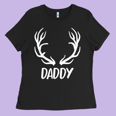 Daddy Deer Ladies Tee Designed By Artisfamous