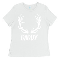 White Daddy Deer Ladies Tee - artisFamous