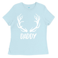 Baby Blue Daddy Deer Ladies Tee - artisFamous