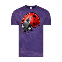 Cloud Purple ladybug Vintage Tee - Jasminsmagicworld