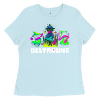 Baby Blue Deltarune Ladies Tee - artisFamous