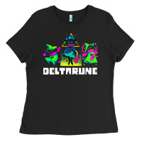 Black Deltarune Ladies Tee - artisFamous